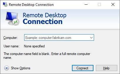 remote desktop connection